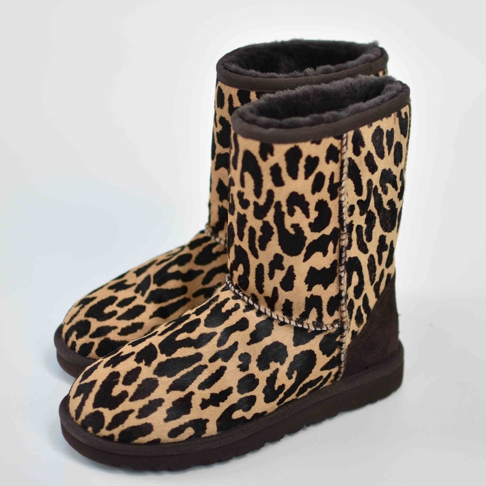 Ugg Cheetah Fur Lined Classic Boots
